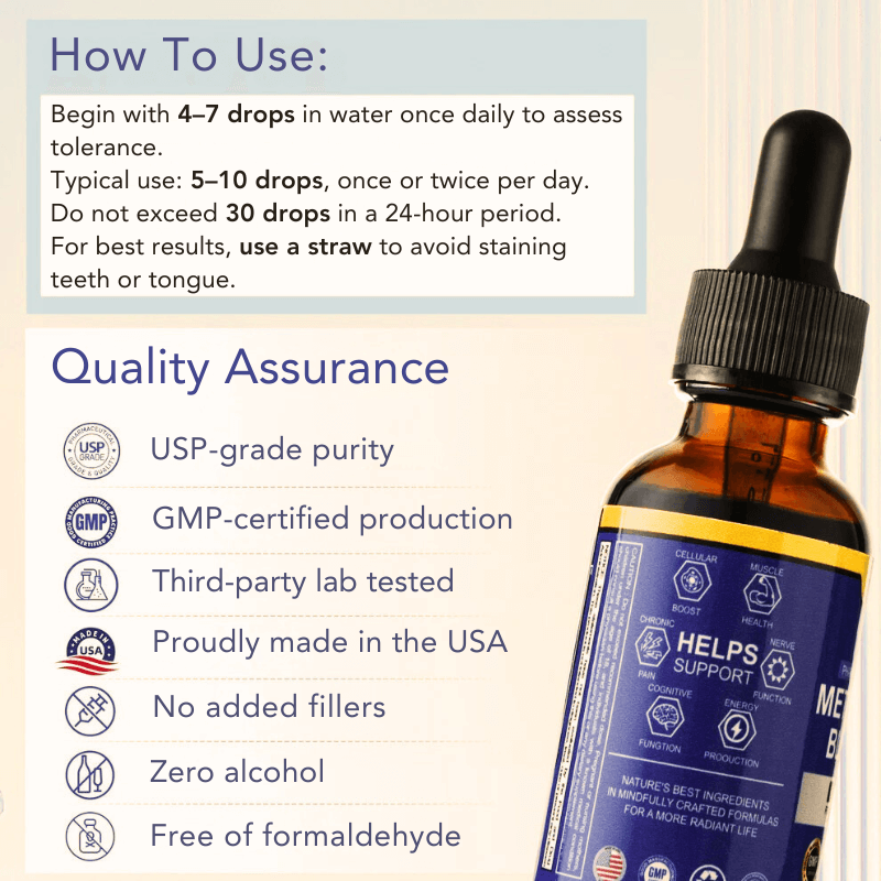 BlueNova Methylene Blue 1% Liquid Drops | Premium Quality