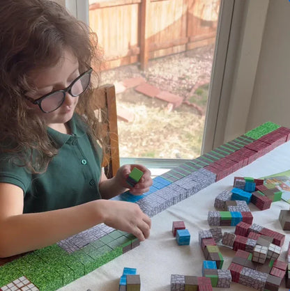 Glowing Magnetic Blocks Set