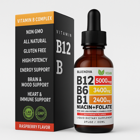 Complejo de vitamina B todo en uno Bluenova