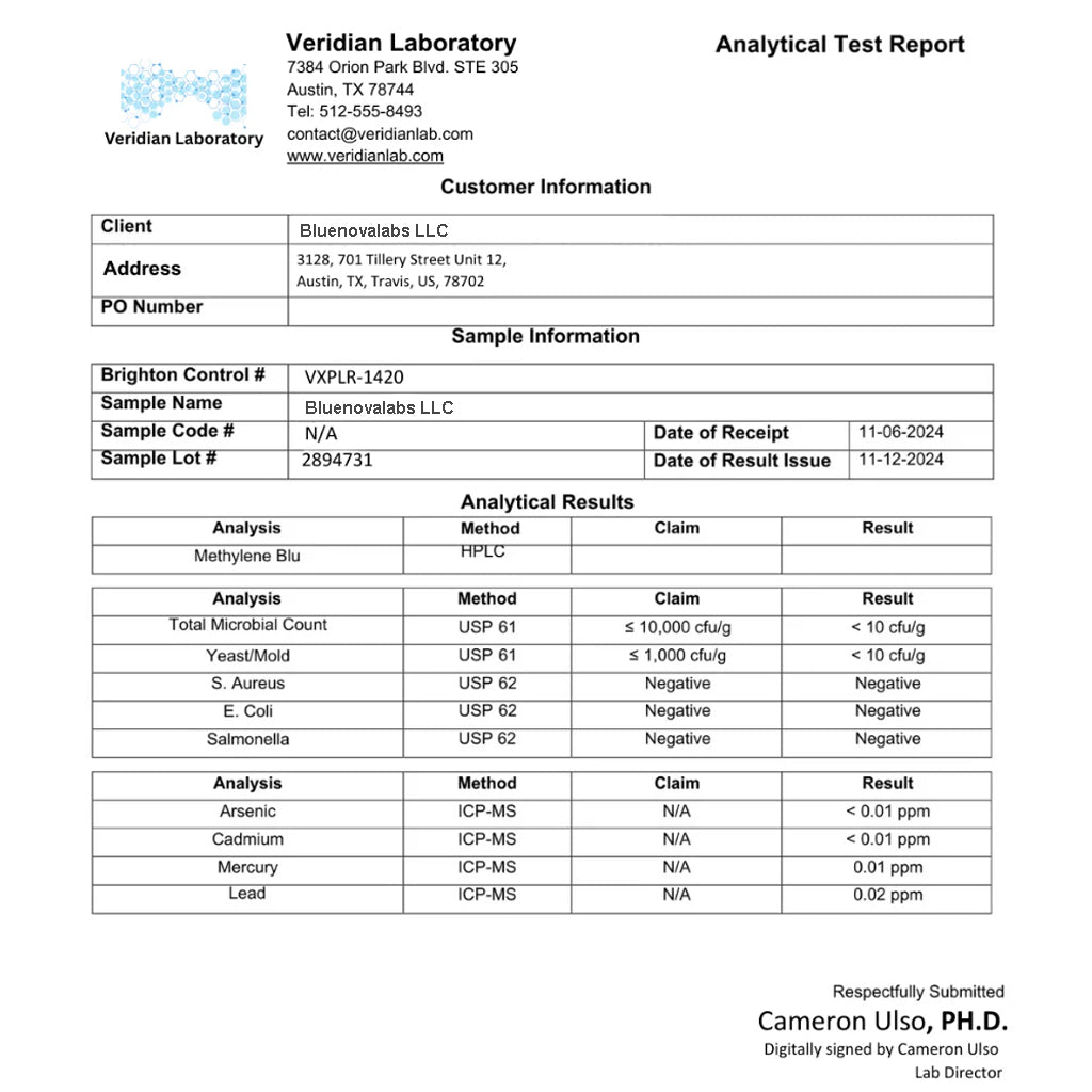 Ultimate Methylene Blue - Liquid Drops