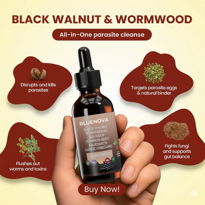 Desintoxicación de parásitos con ajenjo y nogal negro